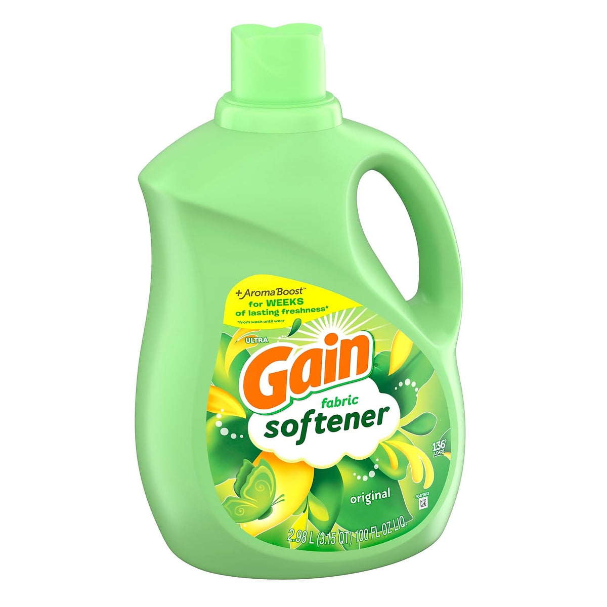 Gain Fabric Softener, Original, 136 Loads, 100 fl. oz. (10089)