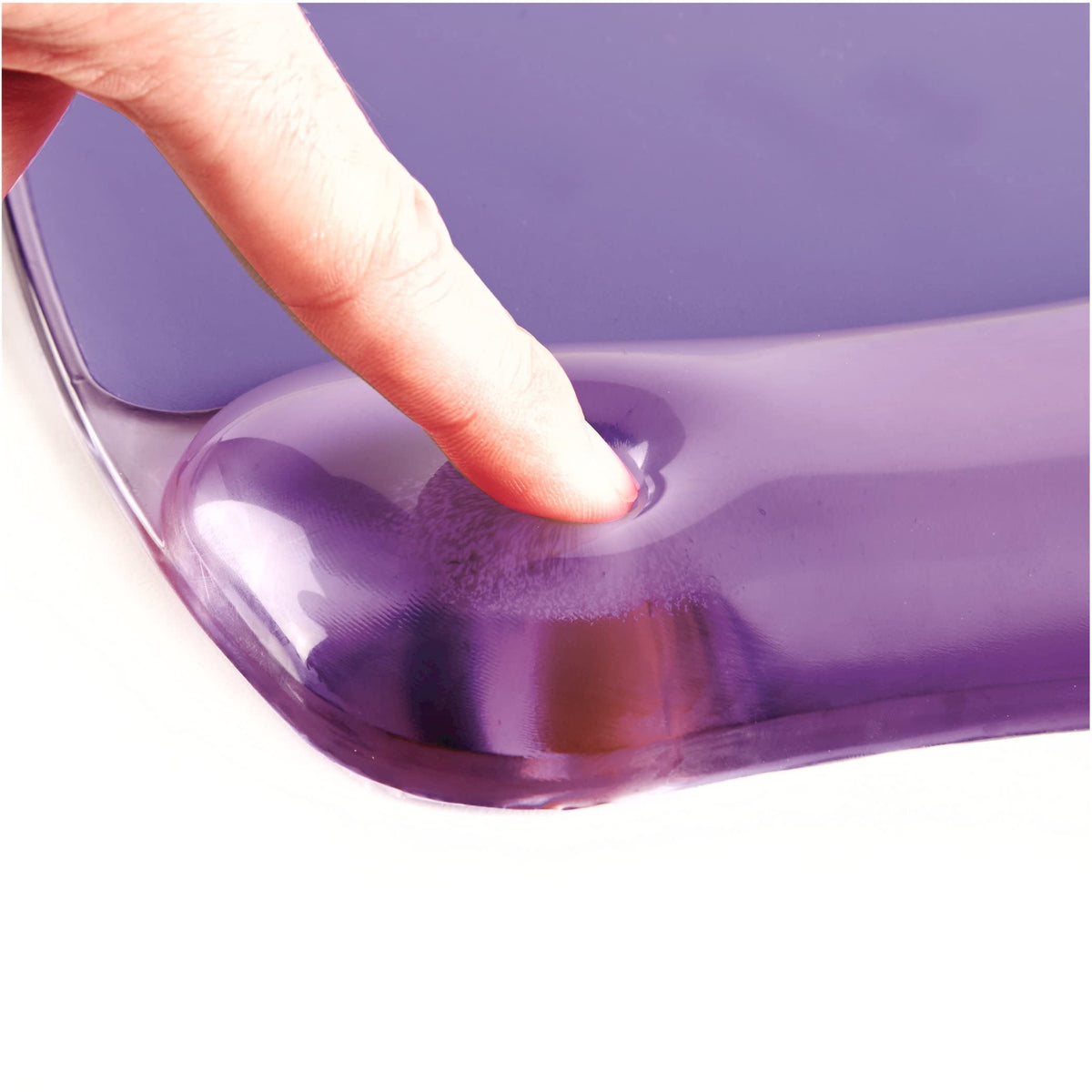 Fellowes Crystals Gel Mouse Pad with Wrist Rest - Purple (91441)