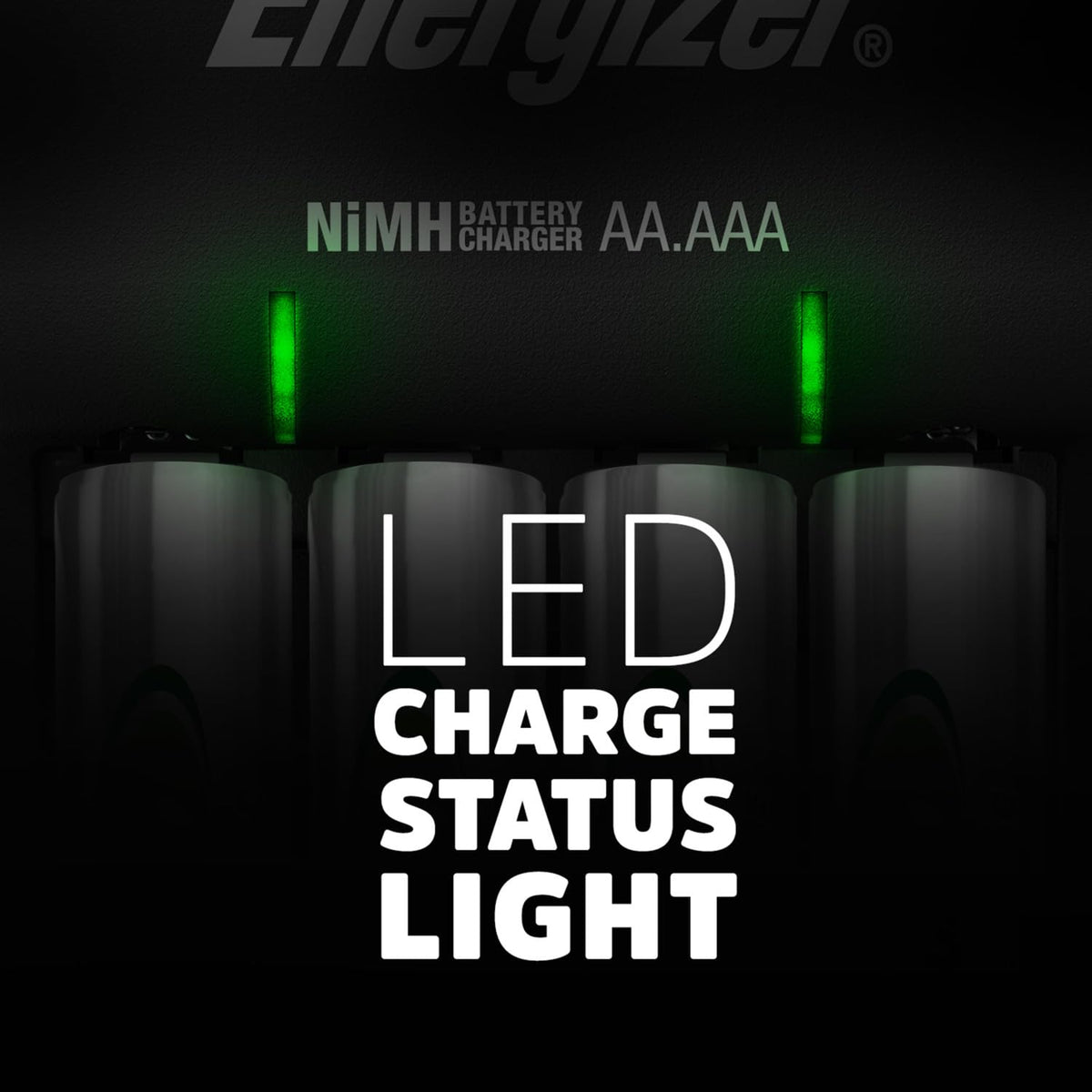 Energizer Recharge Pro Rechargeable AAA and AA Battery Charger With 4 NiMh Rechargeable AA Batteries, Provides a Full Charge in 3 Hours