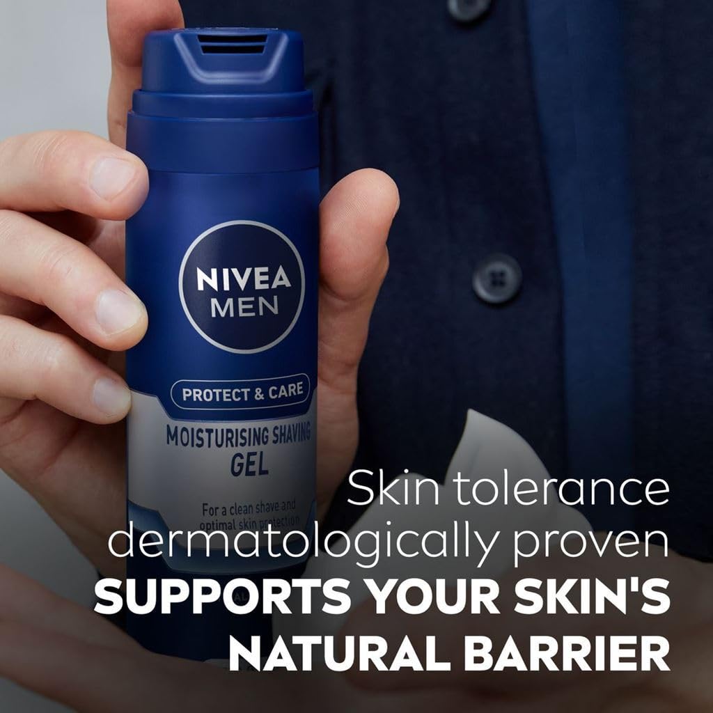 NIVEA Men Maximum Hydration Moisturizing Shaving Gel 7 oz (Pack of 6)