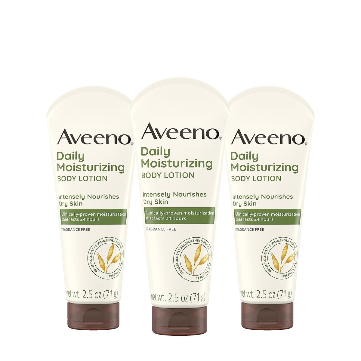 Aveeno Daily Moisturizing Lotion, 2.5 Fl Oz (Pack of 3)