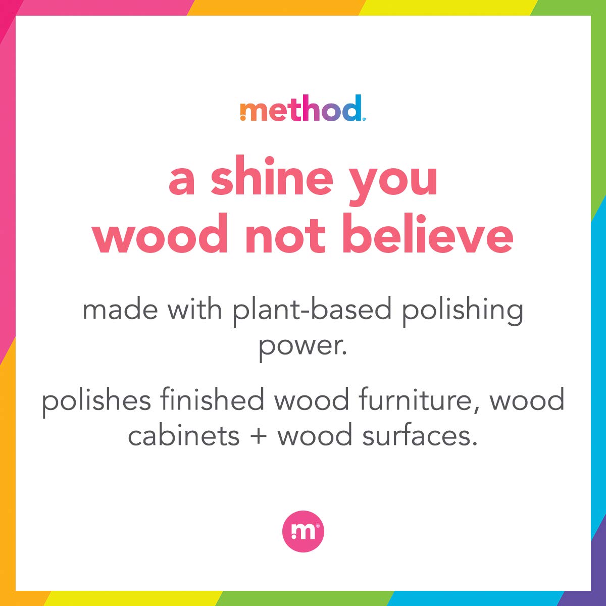 Method Wood Polish, Almond, For Wood Surfaces, Furniture and Cabinets, 14 Ounces (Pack of 6)