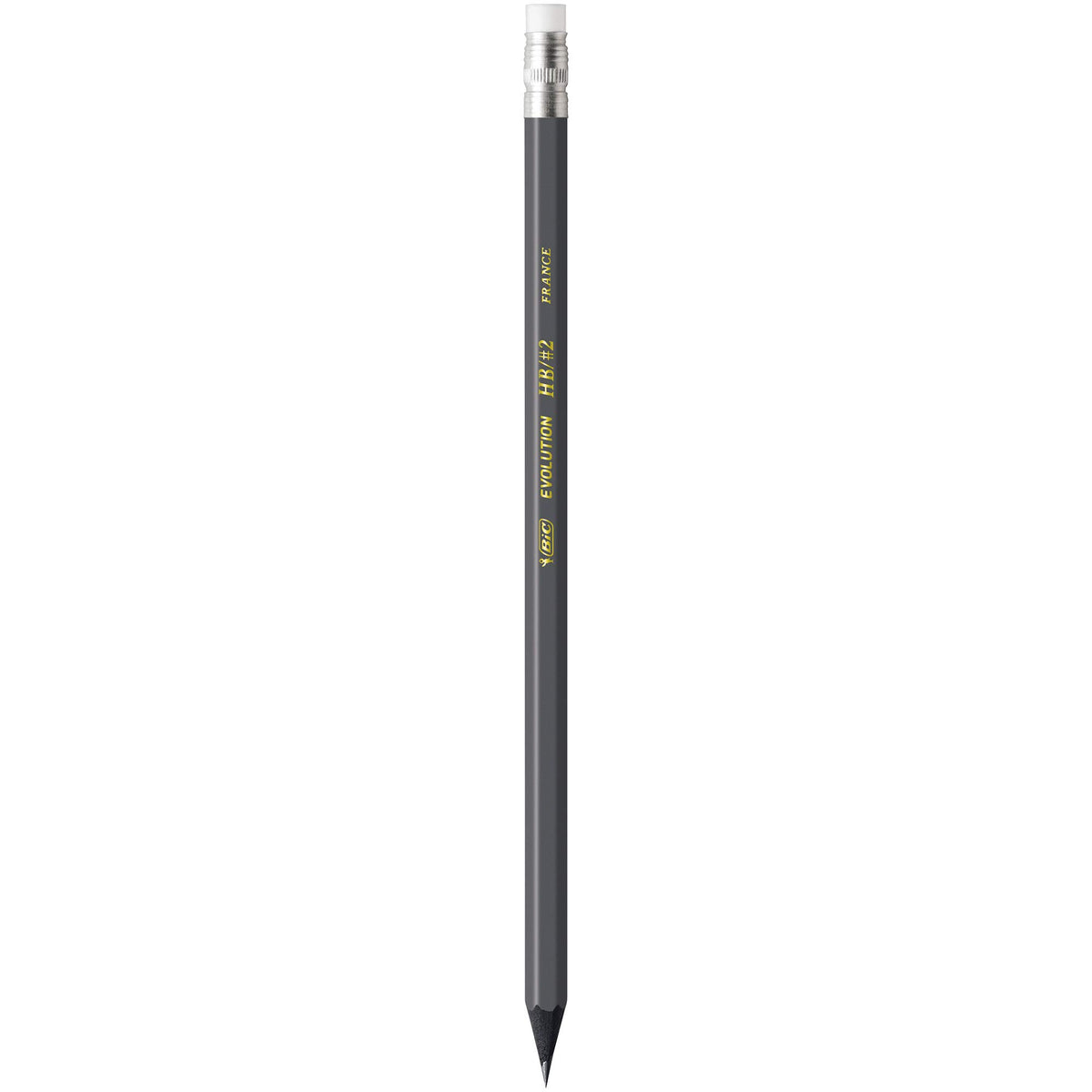 BIC Evolution Cased Pencil, #2 Lead, Yellow Barrel, 24-Count (PGEYP241-BLK)