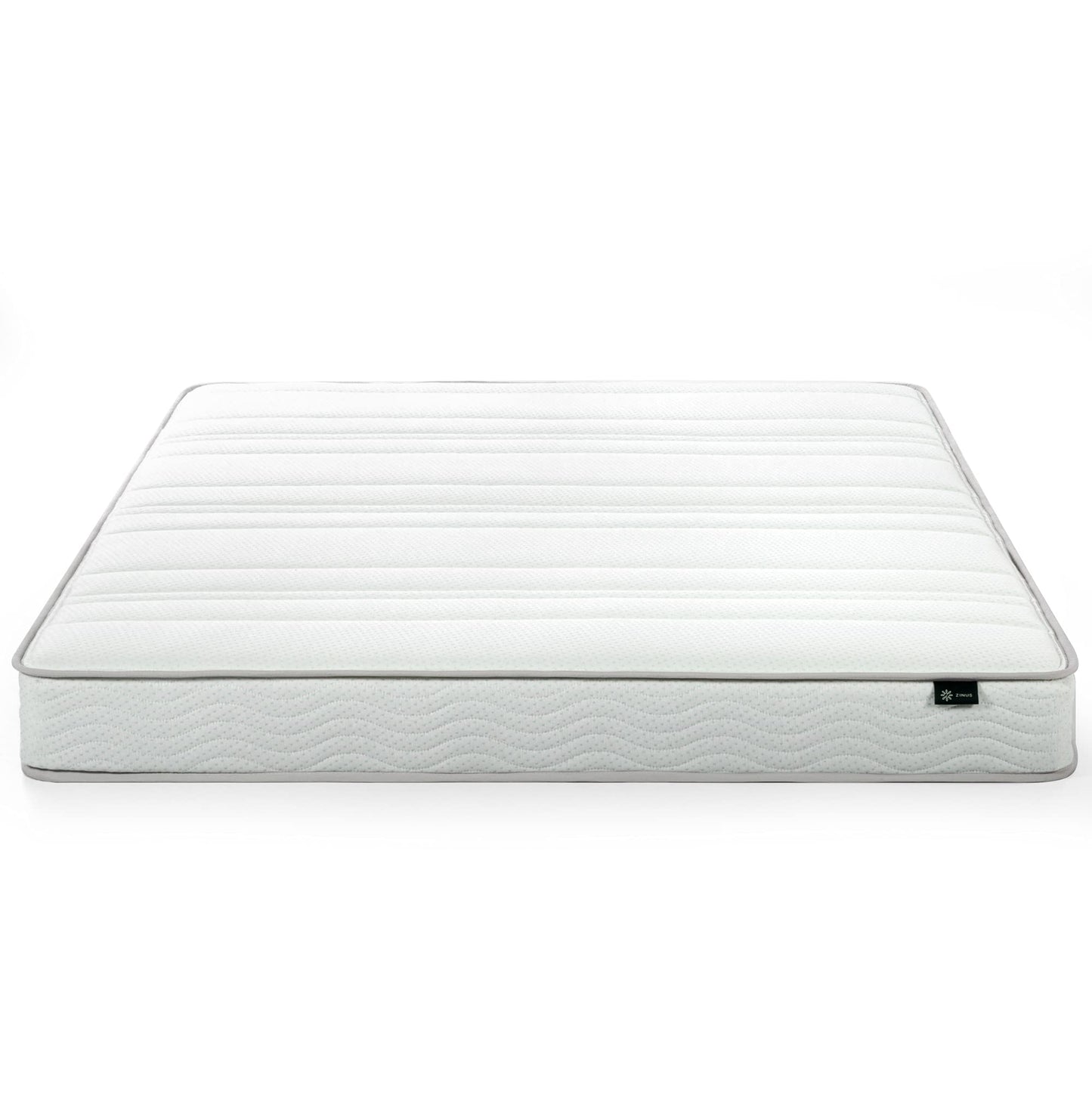 ZINUS 6 Inch Foam and Spring Mattress, Queen, CertiPUR-US Certified Foams, Mattress in A Box, White