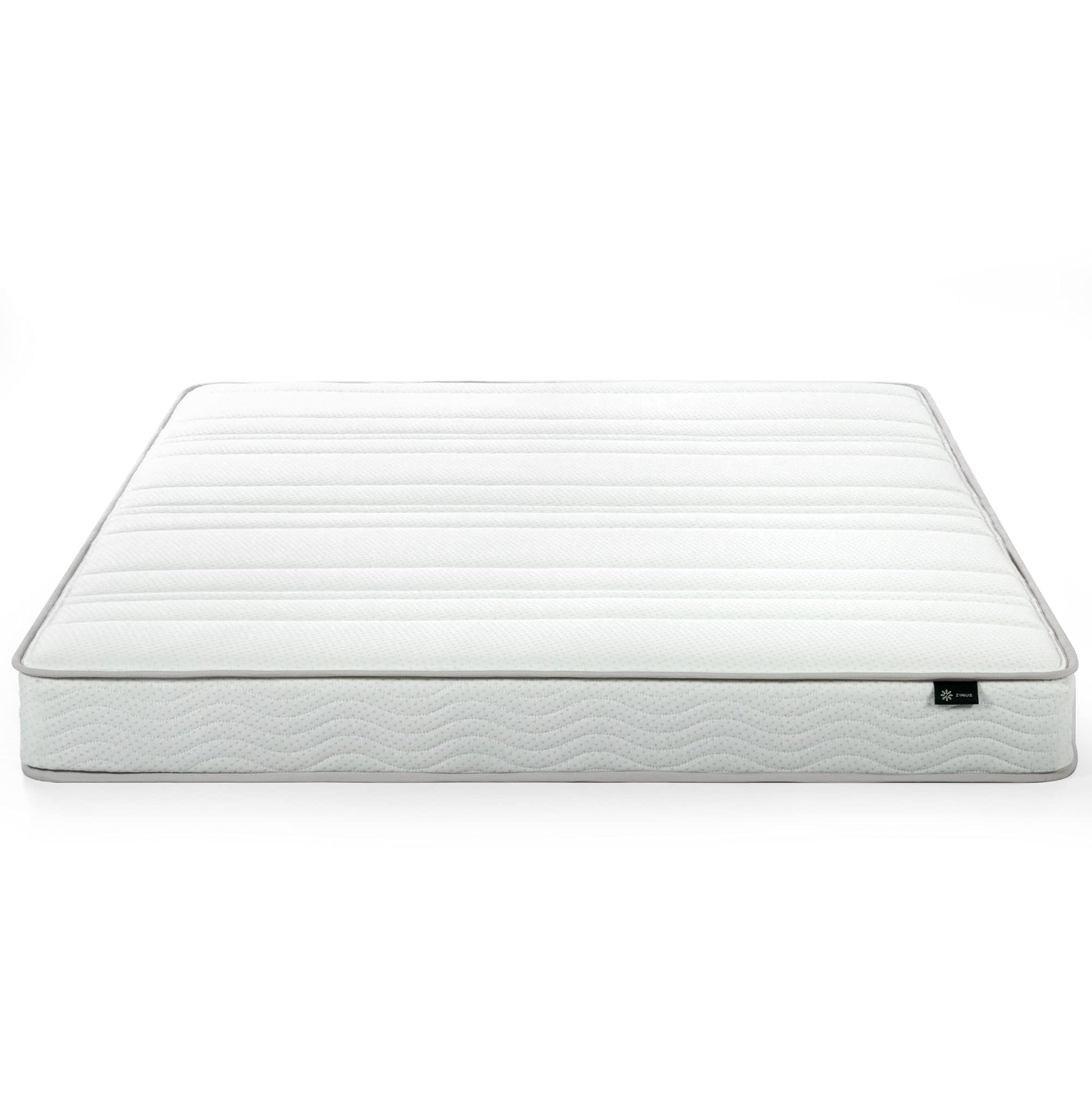 ZINUS 6 Inch Foam and Spring Mattress, Queen, CertiPUR-US Certified Foams, Mattress in A Box, White