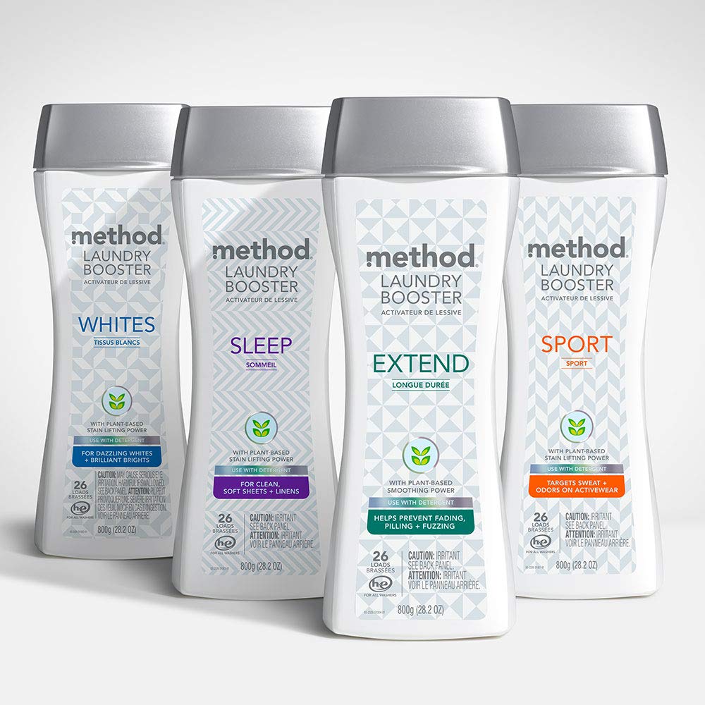 Method Laundry Booster, Whites, 28.2 ounces, 2 pack, Packaging May Vary