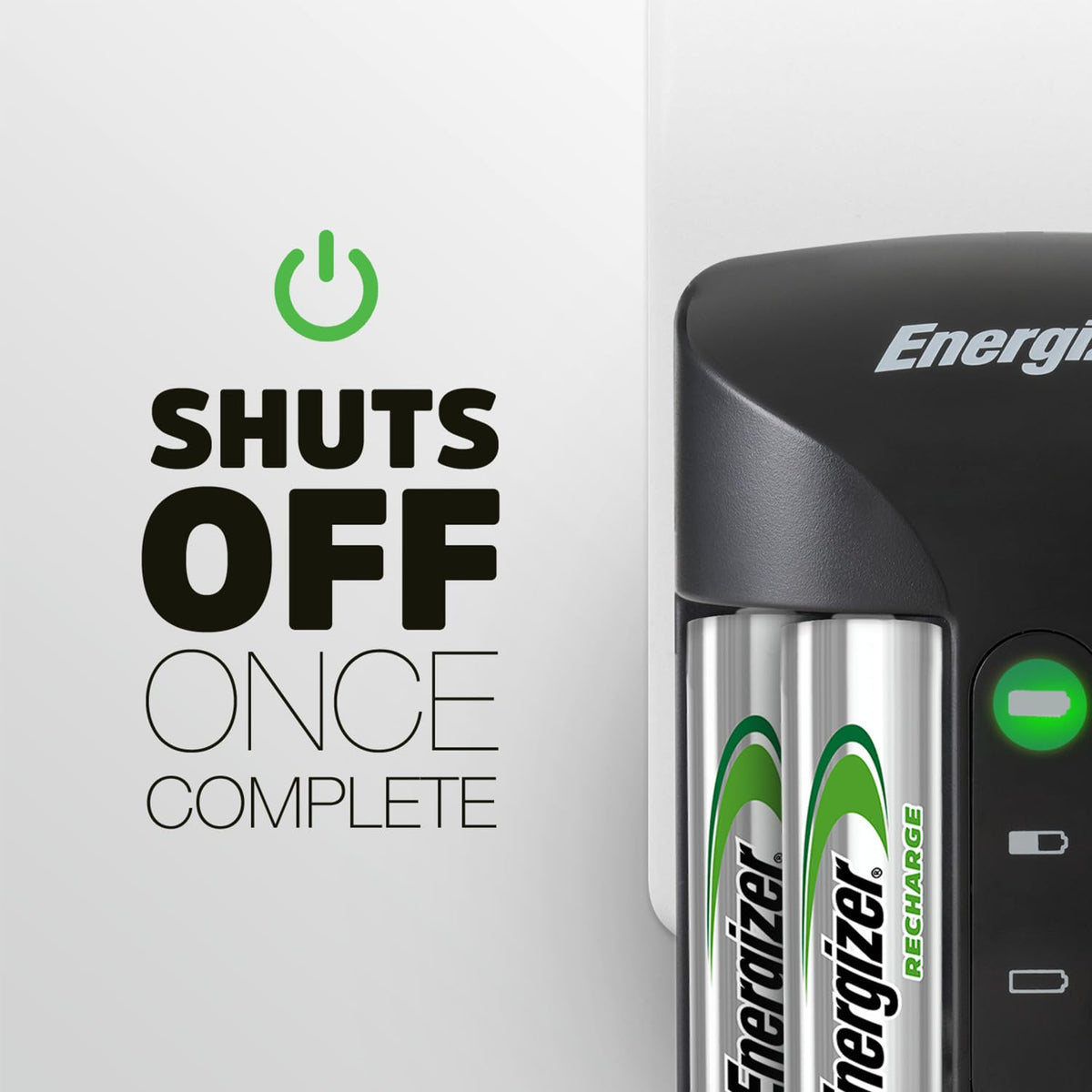 Energizer Recharge Pro Rechargeable AAA and AA Battery Charger With 4 NiMh Rechargeable AA Batteries, Provides a Full Charge in 3 Hours