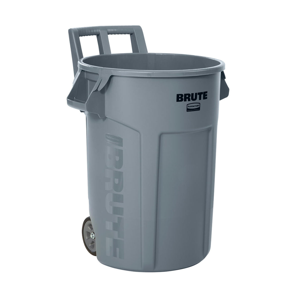 Rubbermaid Commercial Products Vented Wheeled BRUTE Trash Container, 44 Gal Gray, for Landscapers/Construction Sites/Restaurants/Back of House/Offices/Warehouses/Commercial Environments