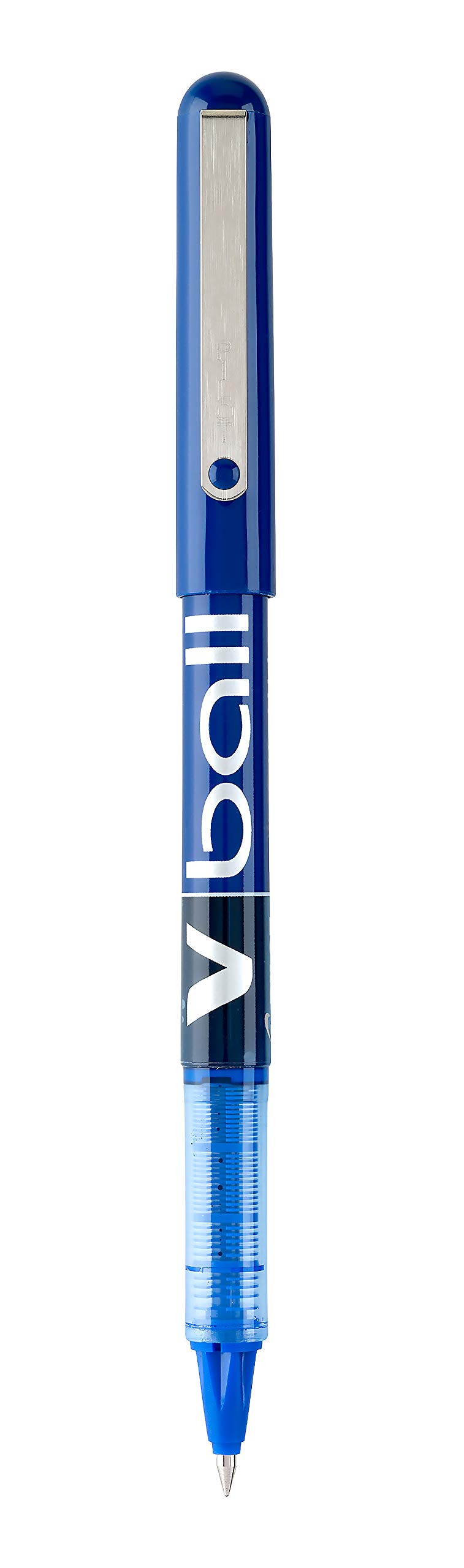 Pilot VBall Liquid Ink Rolling Ball Stick Pens, Extra Fine Point, Blue Ink, 12-Pack (35201)