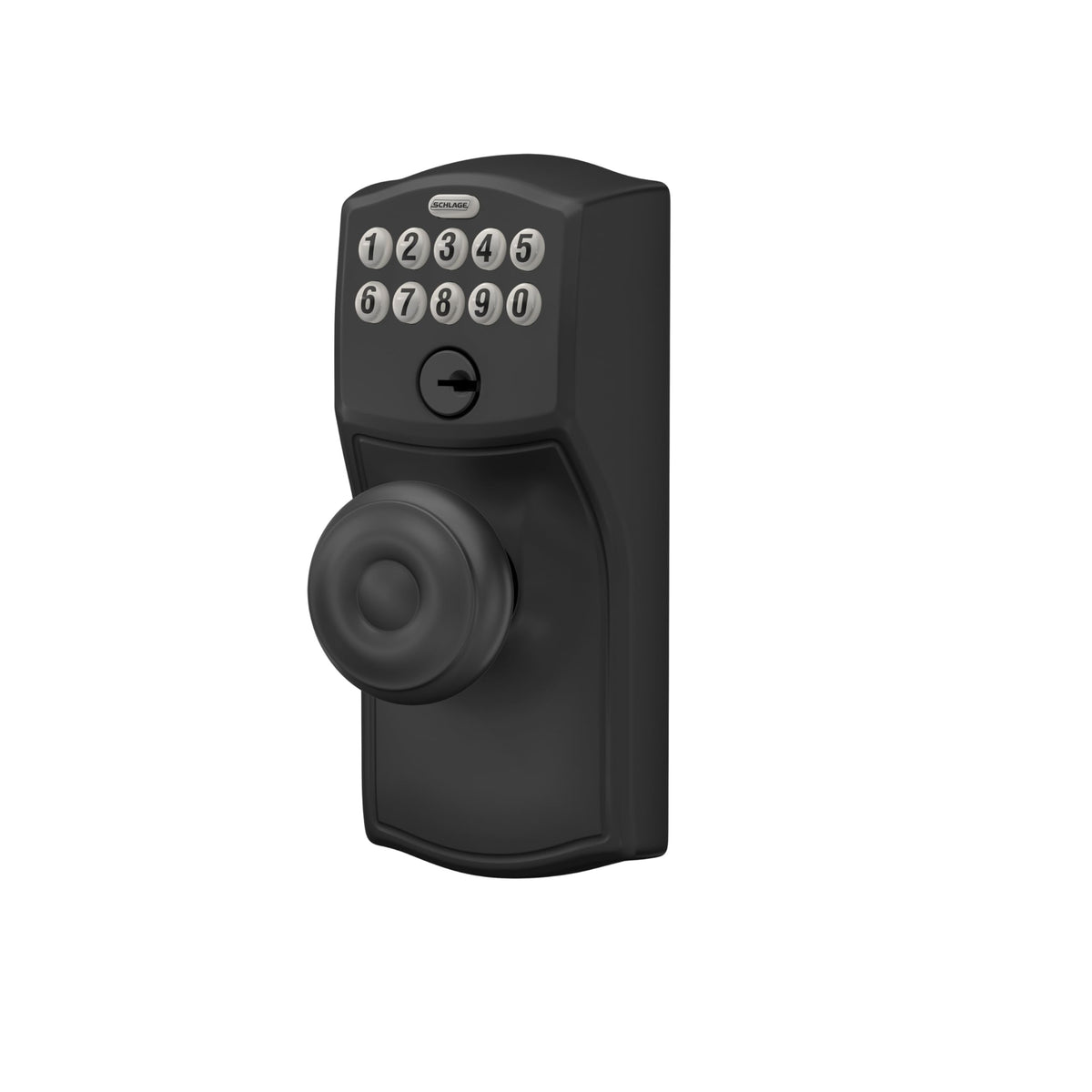 SCHLAGE FE595 CAM 622 GEO Keypad Entry with Flex Electronic Lock, Matte Black