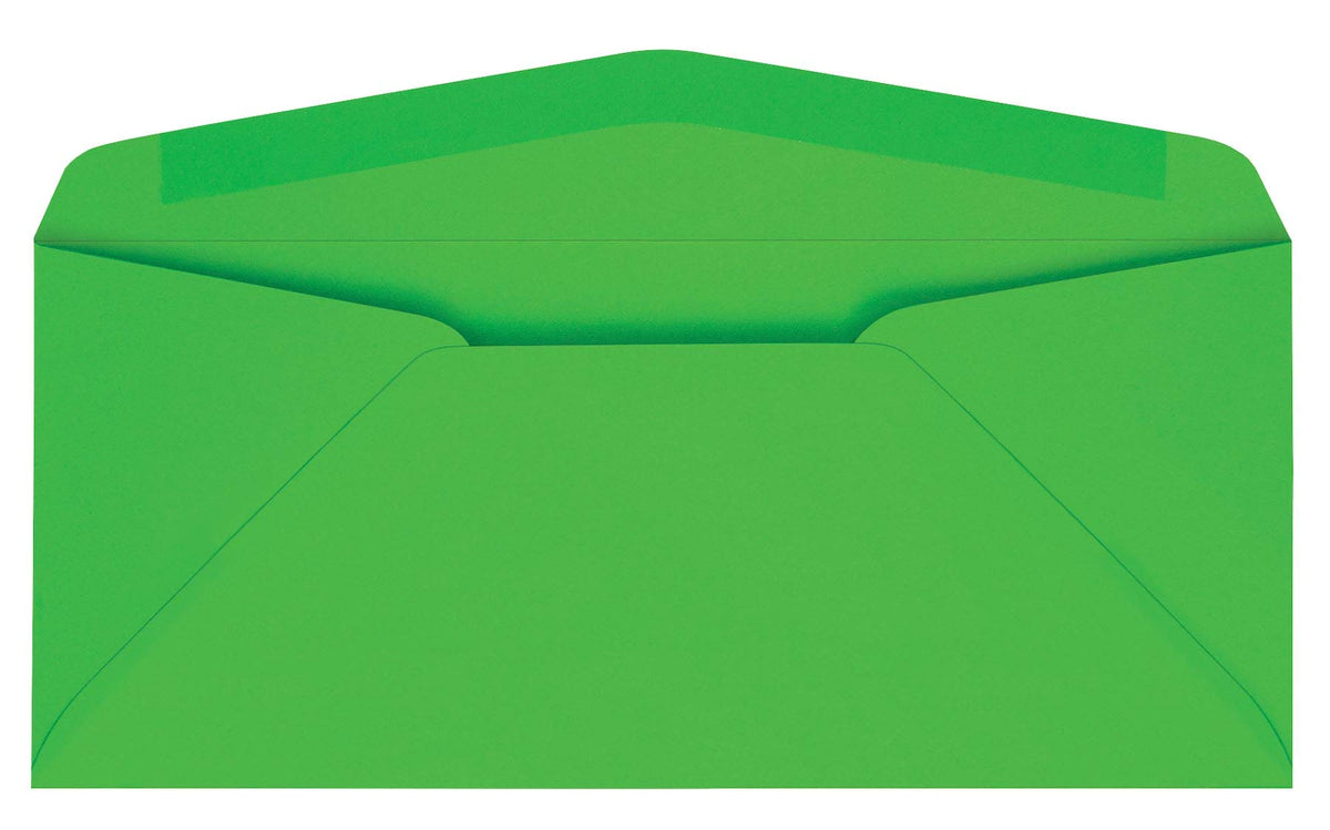 Quality Park Colored Envelope, Traditional, #10, Green, 25 per Pack (11135)