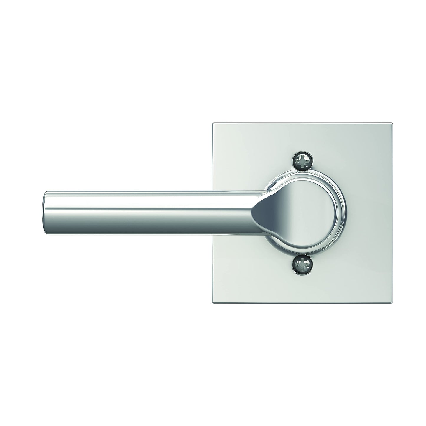 Schlage F10 BRW 625 COL Broadway Lever with Collins Trim Hall & Closet Passage Door Lock, Bright Chrome