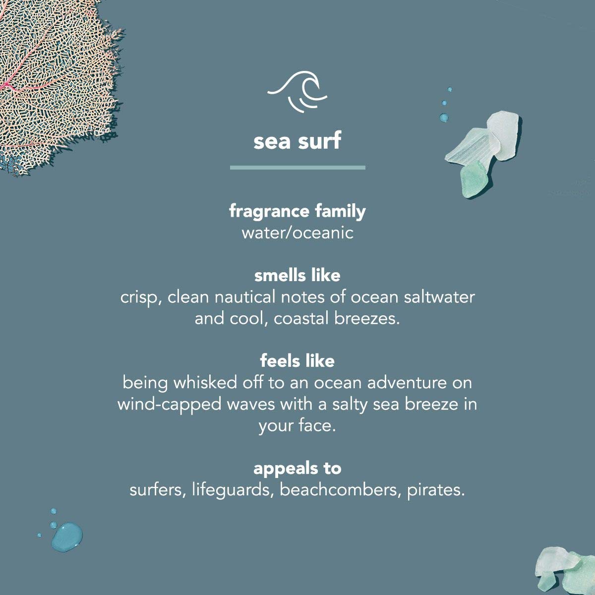 Method Men Shave Cream, Sea + Surf, 3.4 Ounces, 3 pack