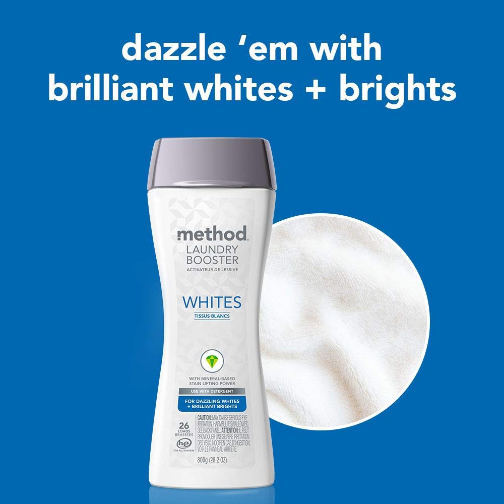 Method Laundry Booster, Whites, 28.2 ounces, 2 pack, Packaging May Vary