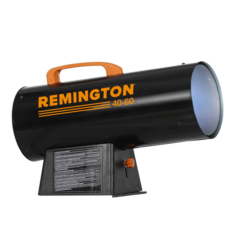 Remington 60,000 BTU Portable LP Propane Space Heater | For Garages, Barns and Workshops up to 1500 Sq feet (REM-60V-GFA-O)