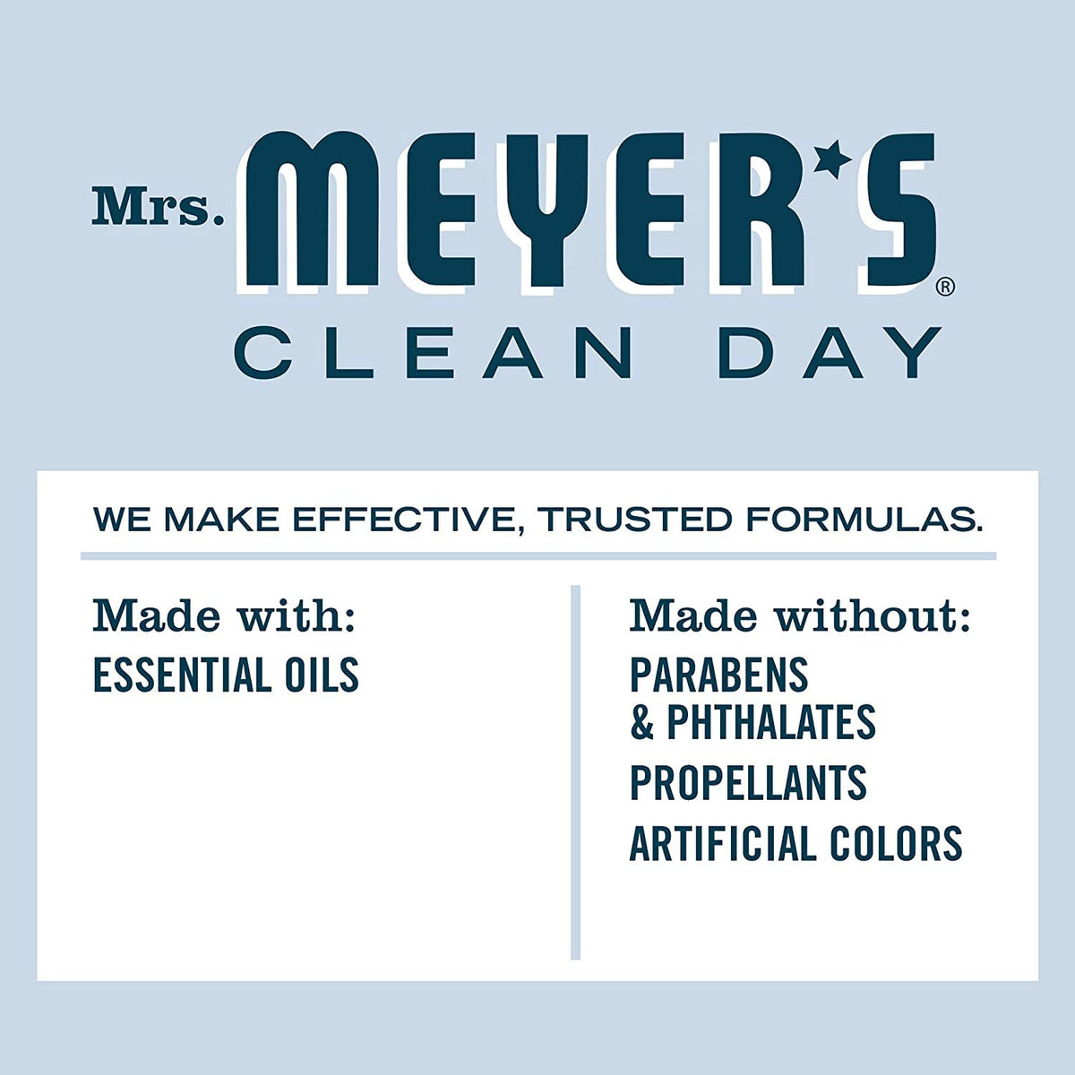 Mrs. MEYER'S Kitchen Set, Dish Soap, Hand Soap, and Multi-Surface Cleaner, 3 CT (Snowdrop)