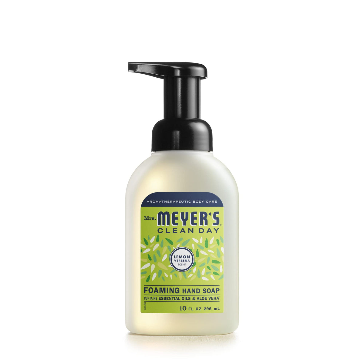 MRS. MEYER'S CLEAN DAY Foaming Hand Soap, Biodegradable Formula, Lemon Verbena, 10 oz