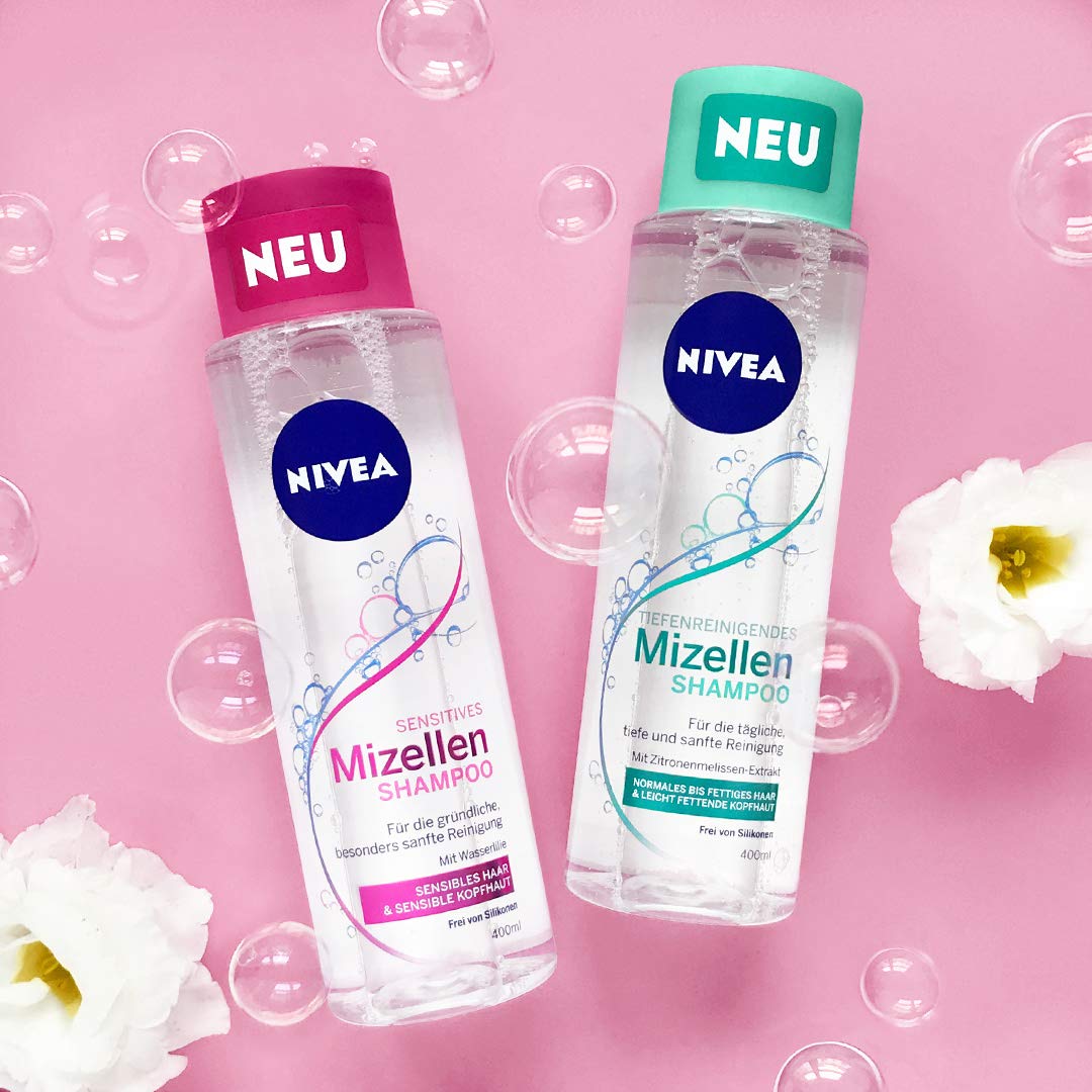 Nivea Micelles Shampoo 3 x 400 ml Bottles