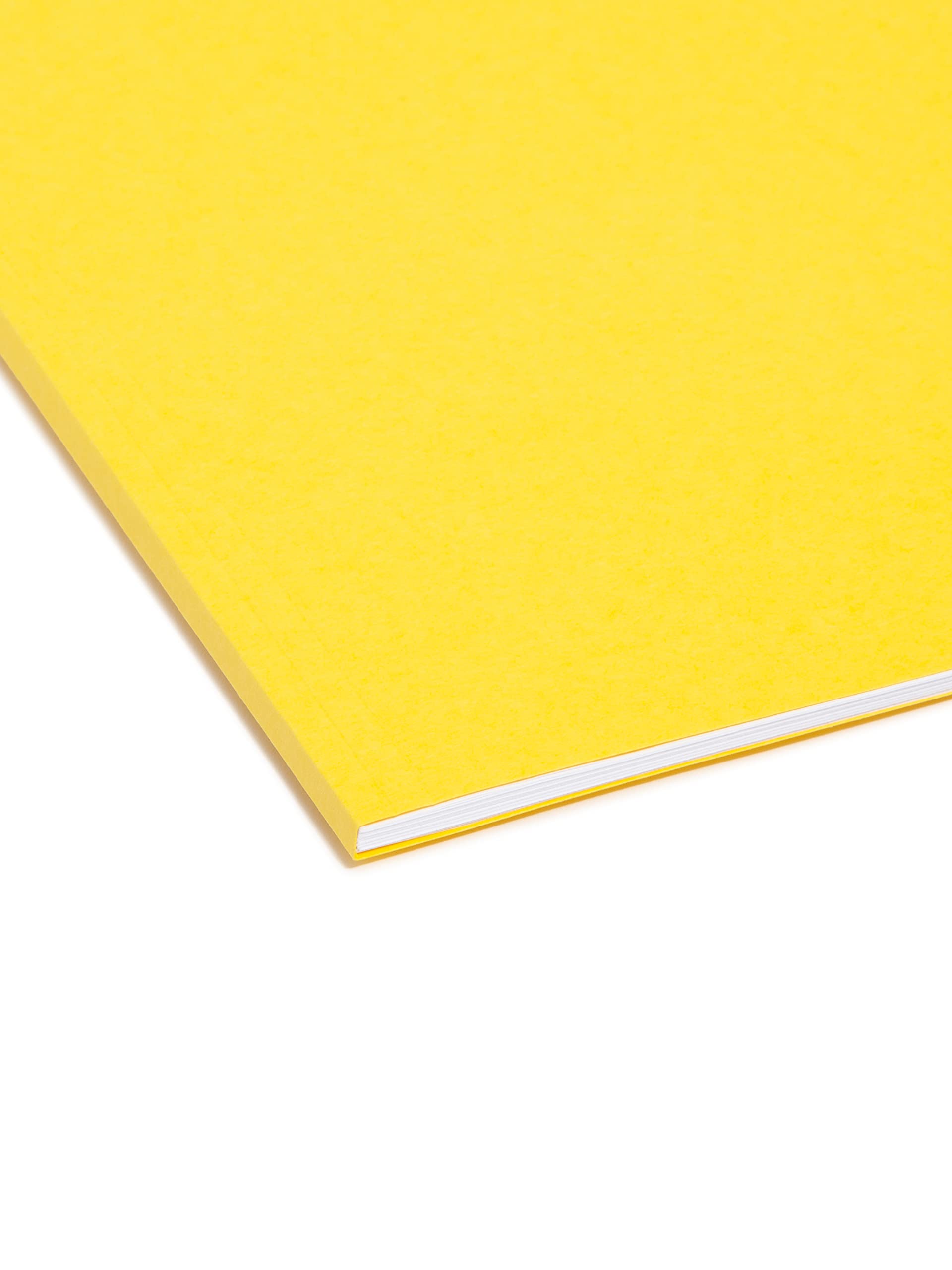 Smead Interior File Folder, 1/3-Cut Tab, Letter Size, Yellow, 100 per Box (10271)