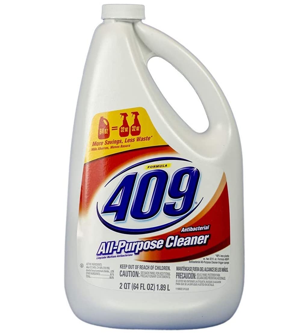 Formula 409 00636 Antibacterial Kitchen All Purpose Cleaner Disinfectant Regular, 64oz Refill + Formula 409 Multi-Surface Cleaner, Spray 32 oz