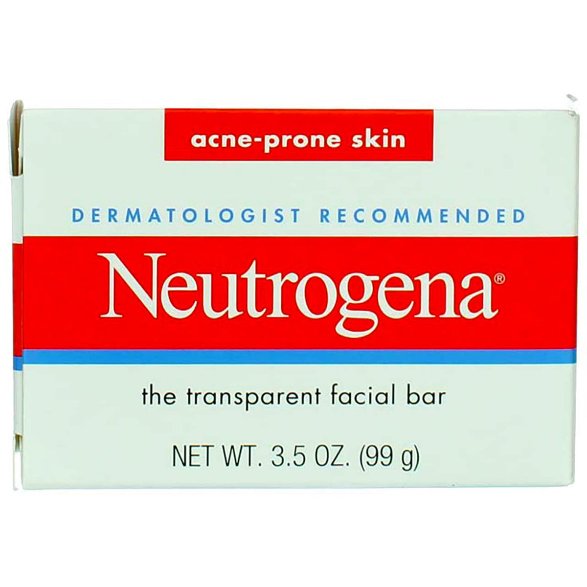 Neutrogena Acne Prone Skin Formula Facial Bar 3.50 oz (Pack of 4)