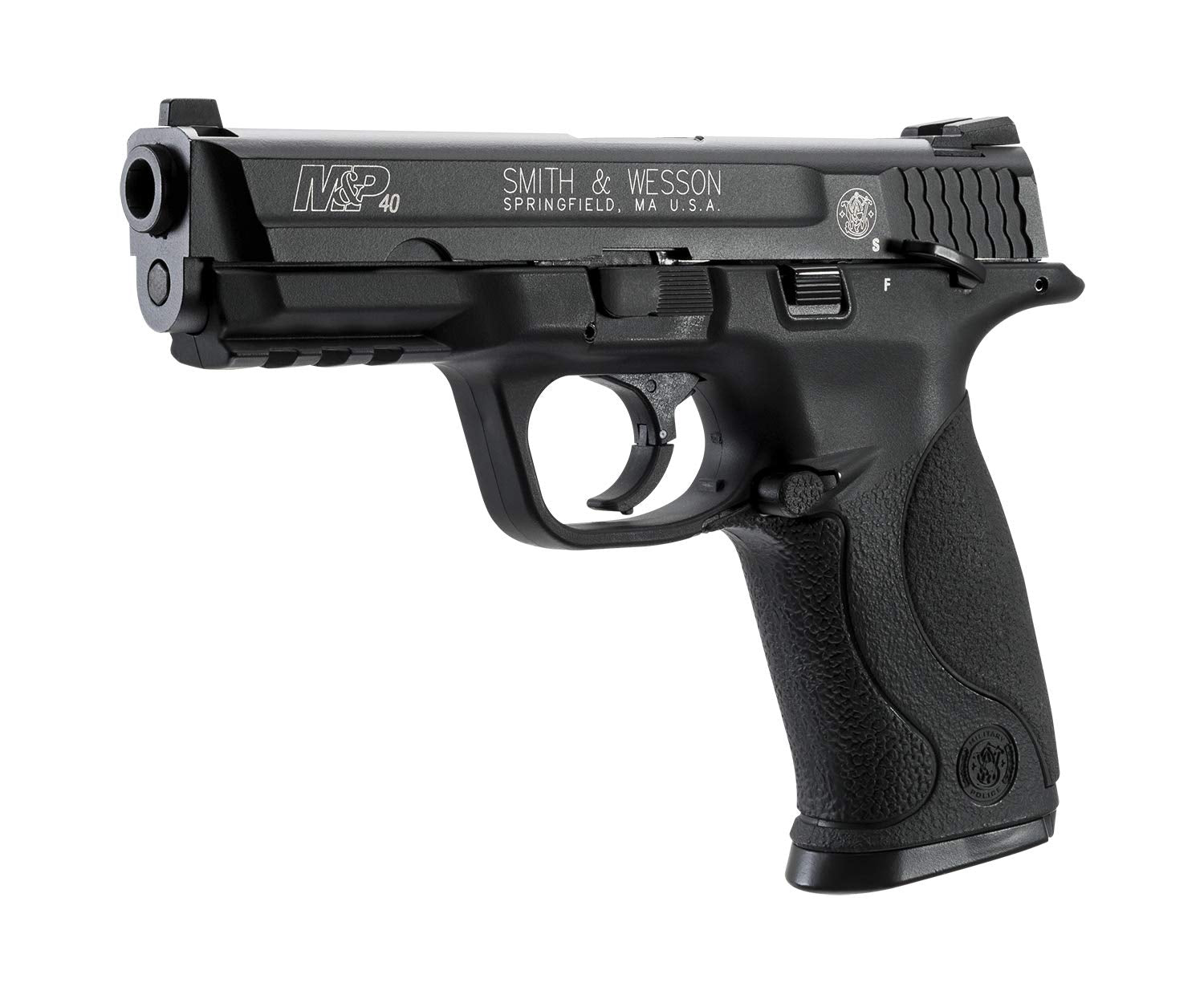 Smith & Wesson M&P 40 .177 Caliber BB Gun Air Pistol, Black, Blowback Action