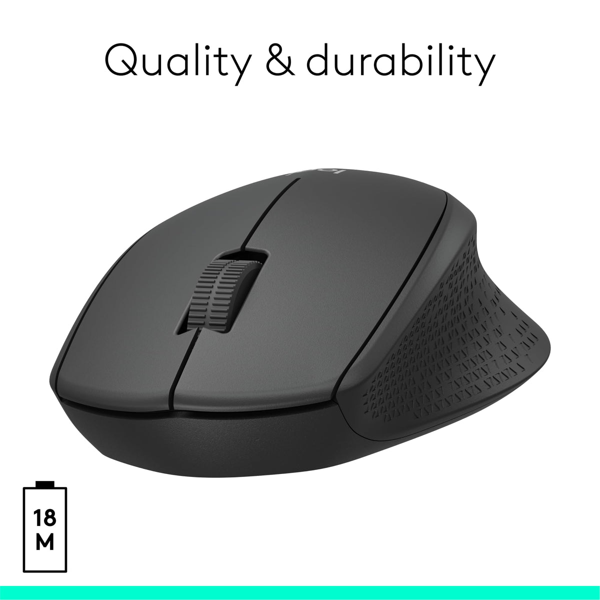 Logitech M331 Silent Plus Wireless Mouse- Black
