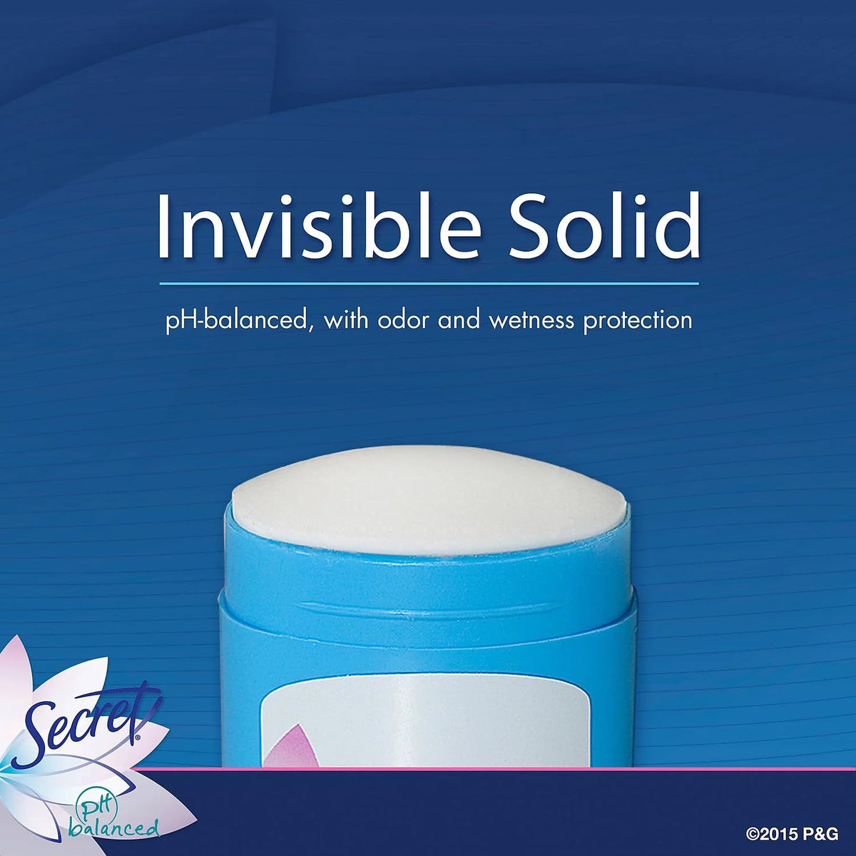 Secret Wide Solid Antiperspirant & Deodorant, Powder Fresh - 1.7 Oz 6-Pack