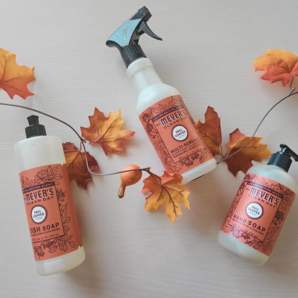 Mrs. MEYER'S CLEAN DAY Multi-Surface Everyday Cleaner, Fall Leaves, 16 Fl Oz (Pack of 2)