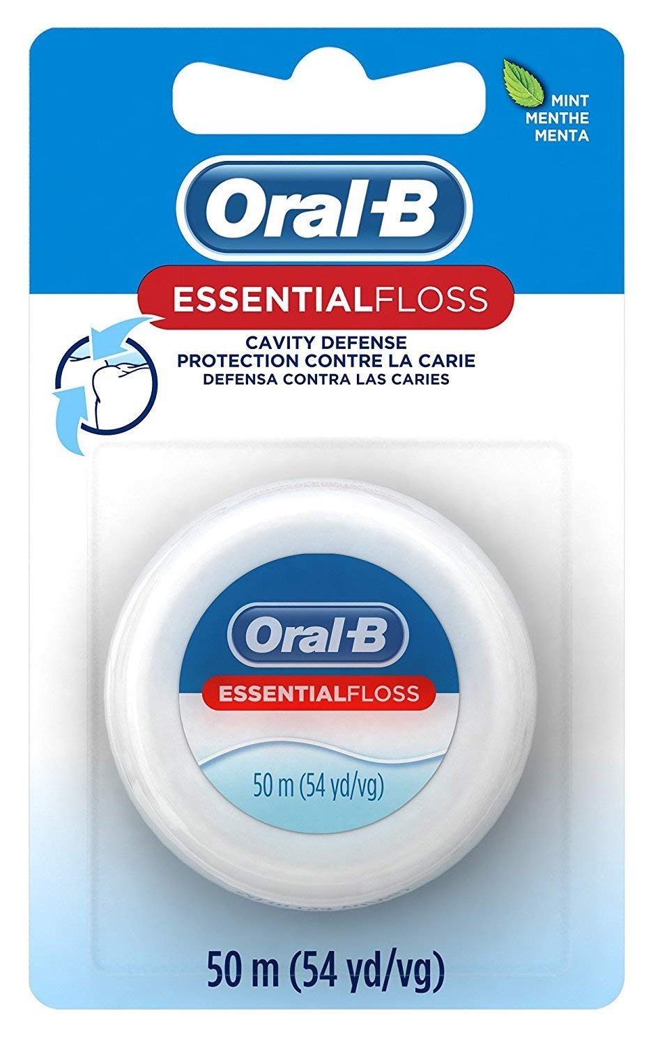 Oral-B 54 Yards Floss Essential Mint Wax (6 Pack)