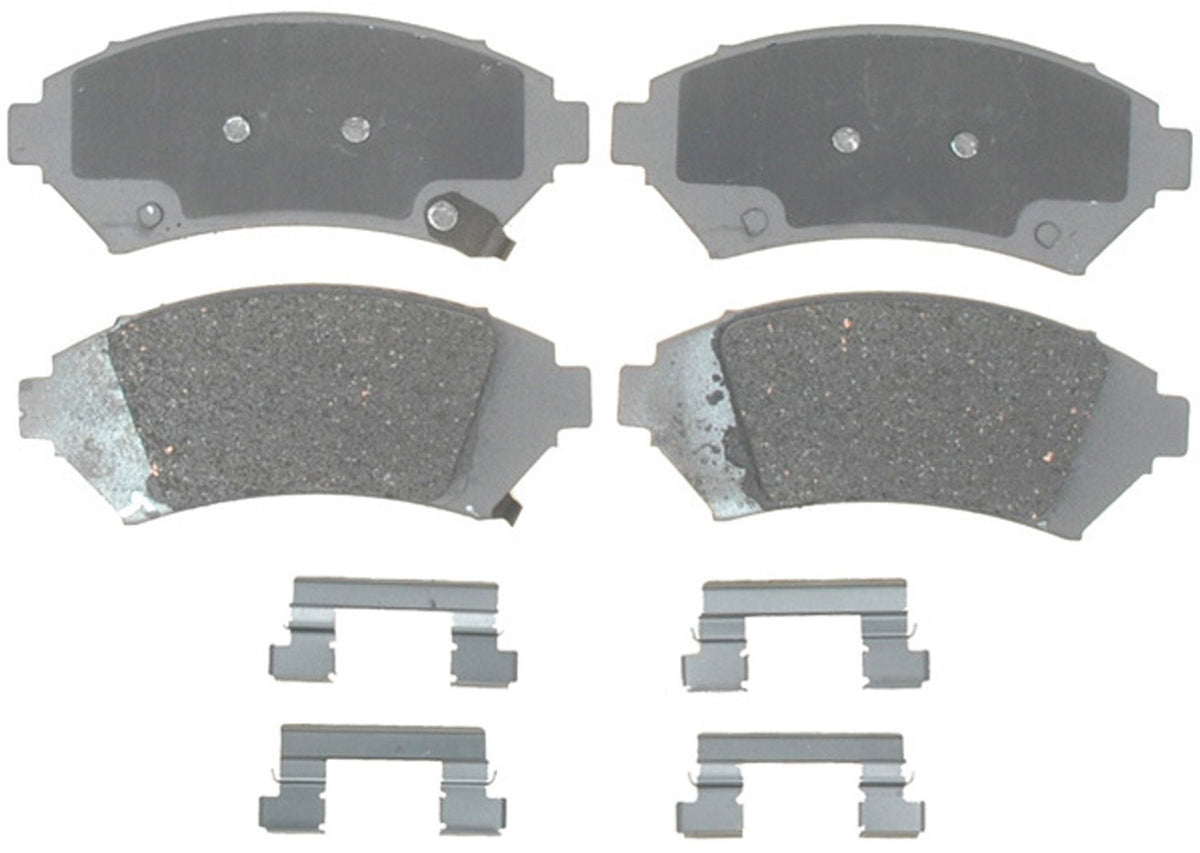 ACDelco Advantage 14D818CH Ceramic Front Disc Brake Pad Set with Hardware