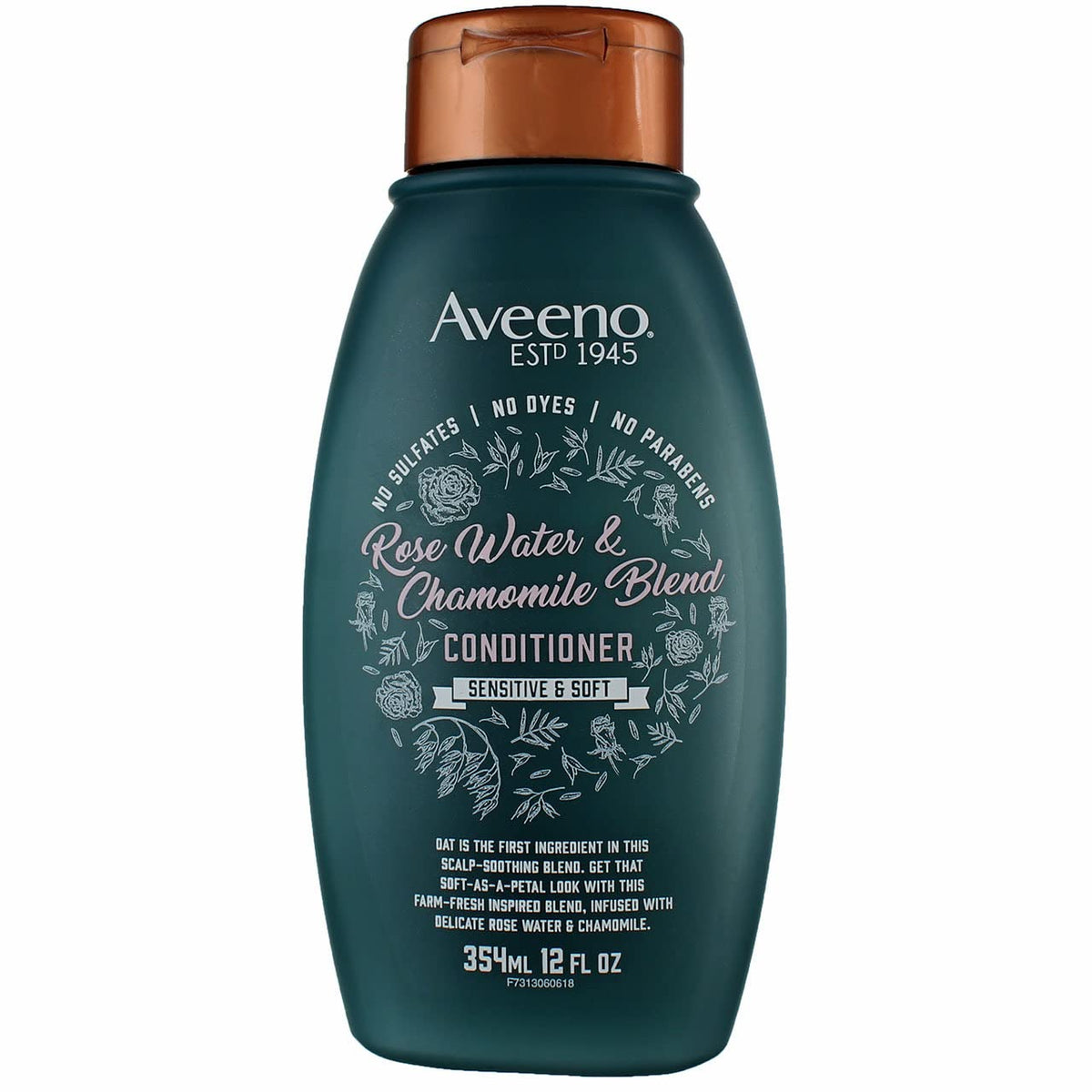 Aveeno Conditioner Rosewater & Chamomile Blend 12 Ounce (354ml) (6 Pack)