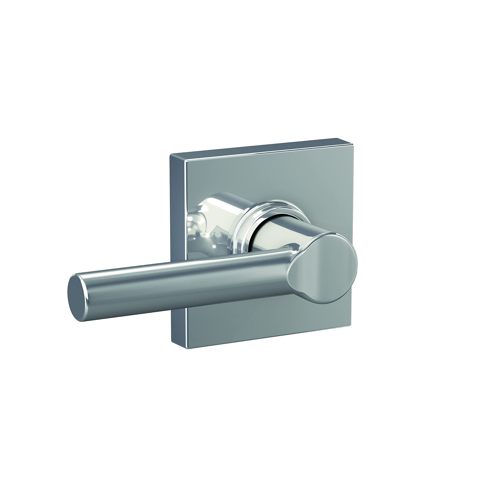 Schlage F10 BRW 625 COL Broadway Lever with Collins Trim Hall & Closet Passage Door Lock, Bright Chrome