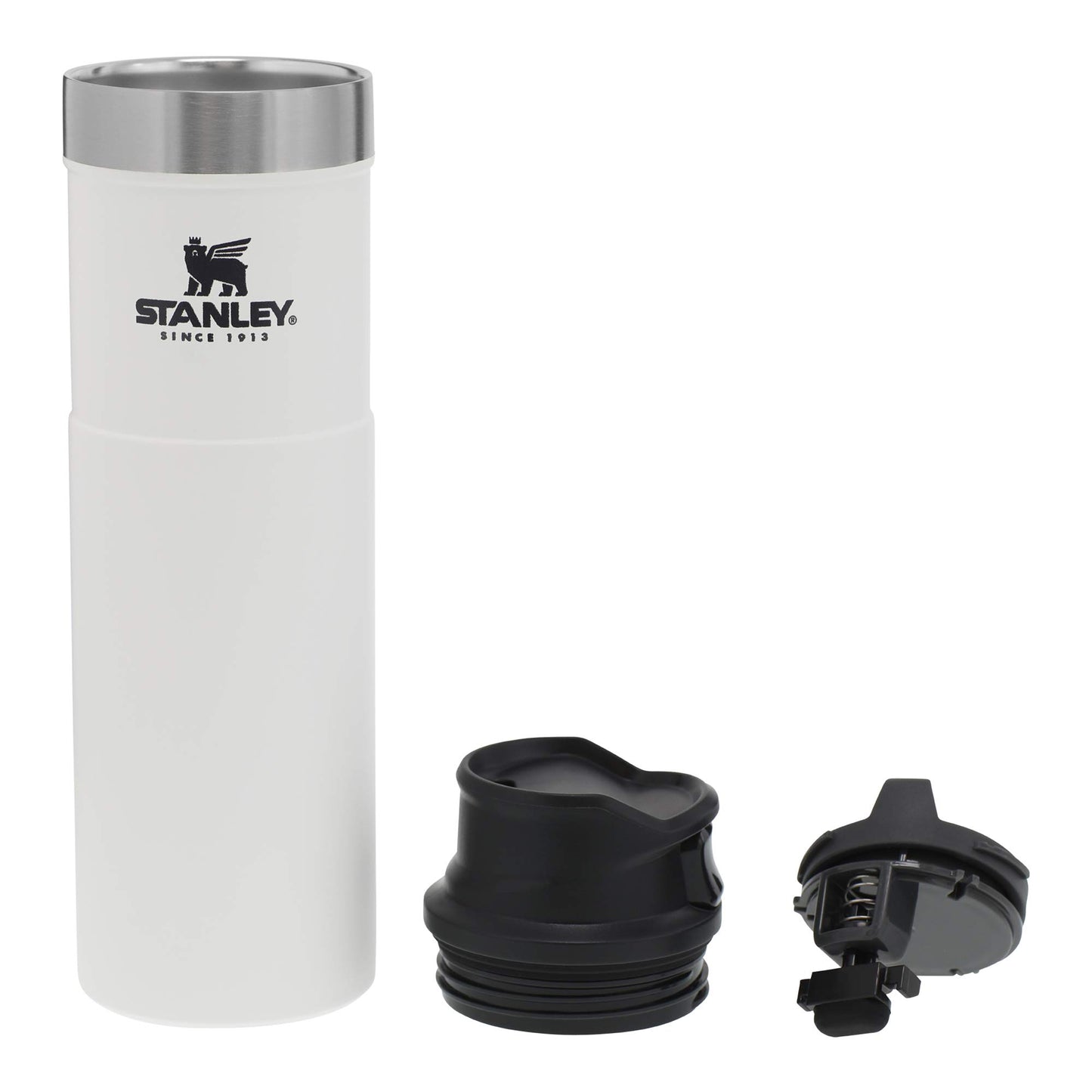 Stanley Classic Trigger Action Travel Mug 20 oz â€“Leak Proof + Packable Hot & Cold Thermos â€“ Double Wall Vacuum Insulated Tumbler for Coffee, Tea & Drinks â€“ BPA Free Stainless-Steel Travel Cup,Polar