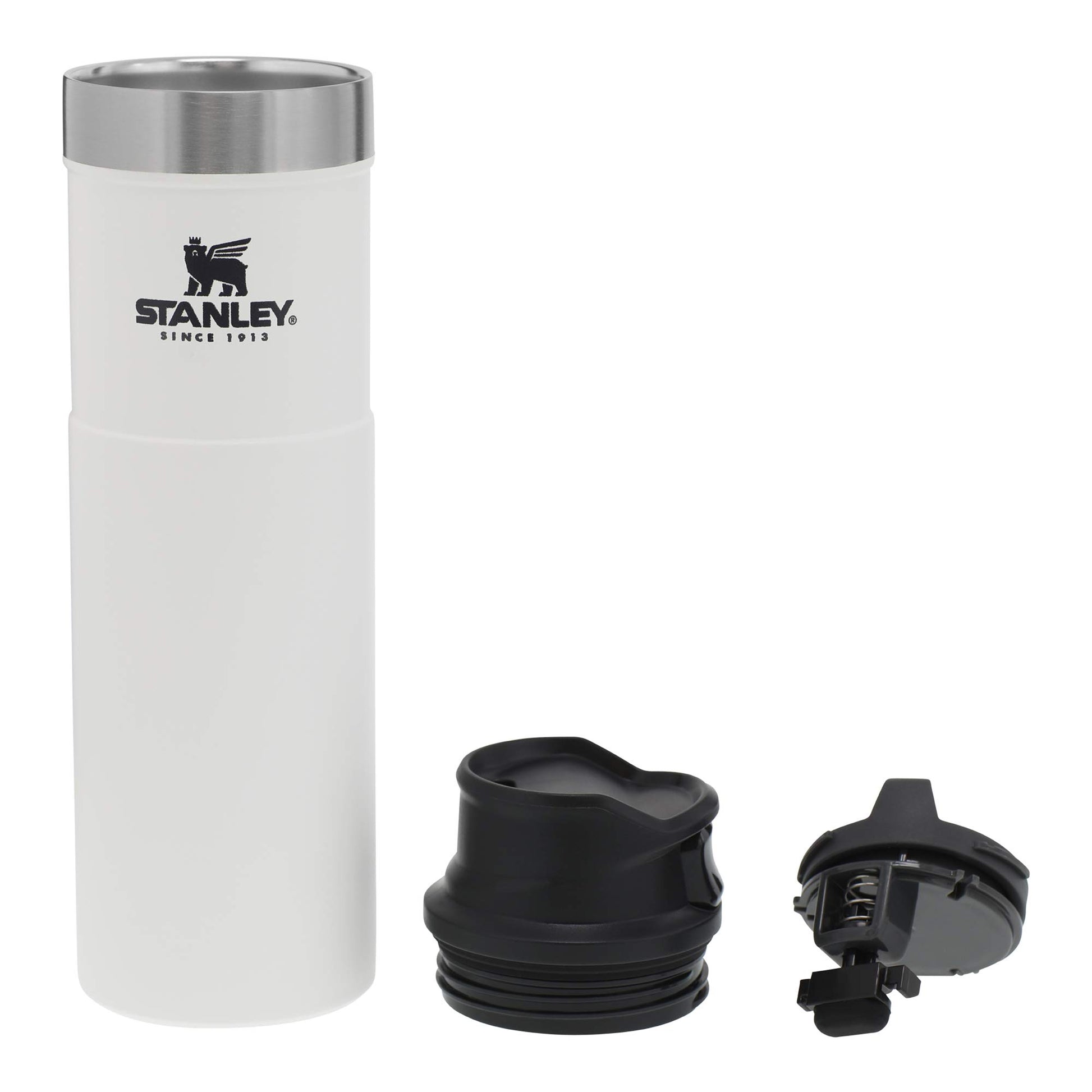 Stanley Classic Trigger Action Travel Mug 20 oz â€“Leak Proof + Packable Hot & Cold Thermos â€“ Double Wall Vacuum Insulated Tumbler for Coffee, Tea & Drinks â€“ BPA Free Stainless-Steel Travel Cup,Polar