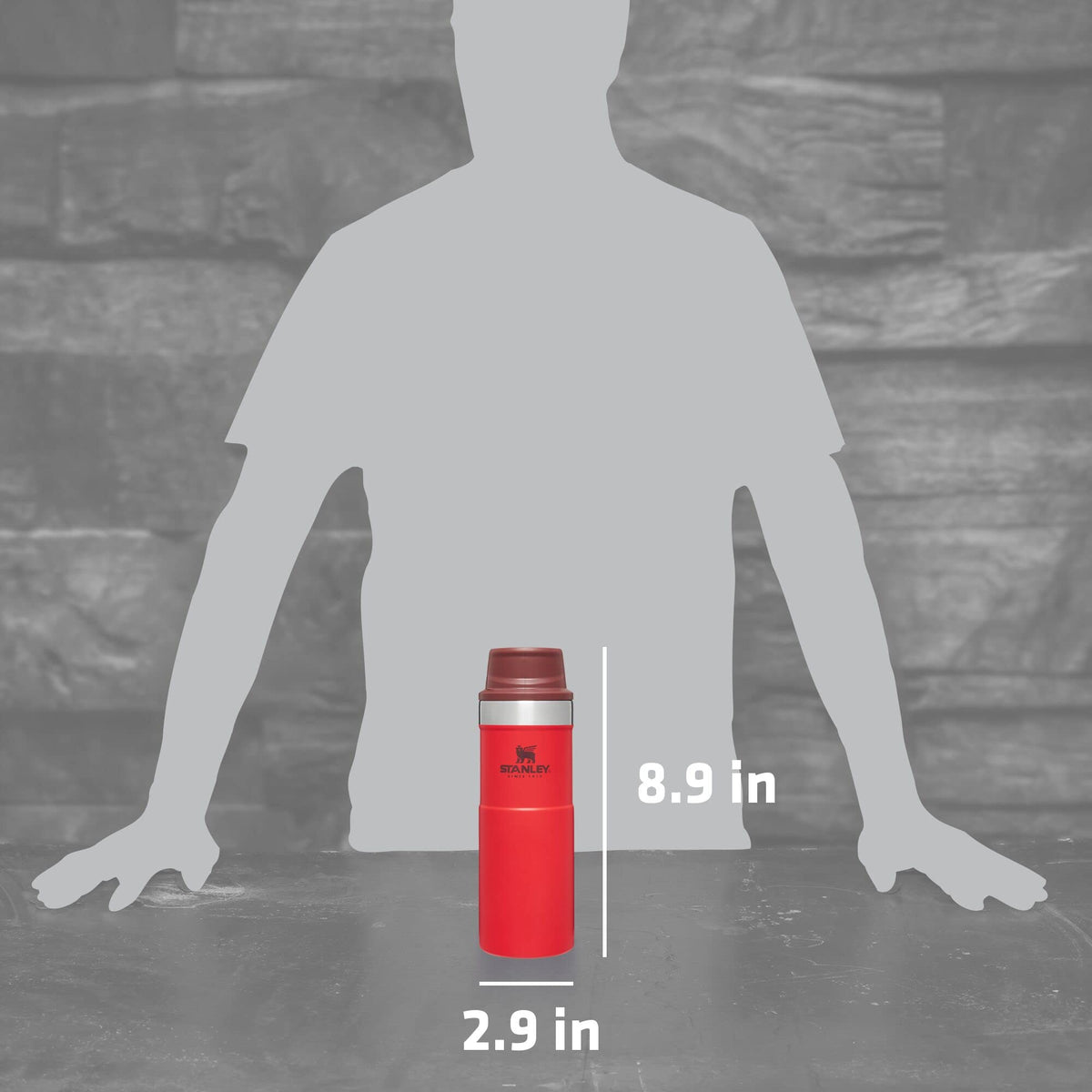 Stanley Trigger-Action Travel Mug 16OZ Lava