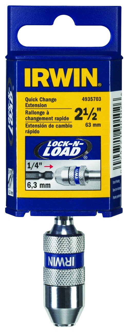 Irwin Tools 2-1/2 Inch Speedbor Lock N' Load Quick Change Bit Holder (4935703)