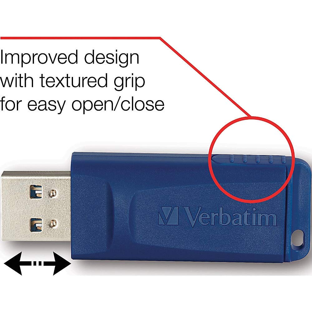 Verbatim 64GB Store 'n' Go USB Flash Drive - PC / Mac Compatible - 2pk - Blue, Green