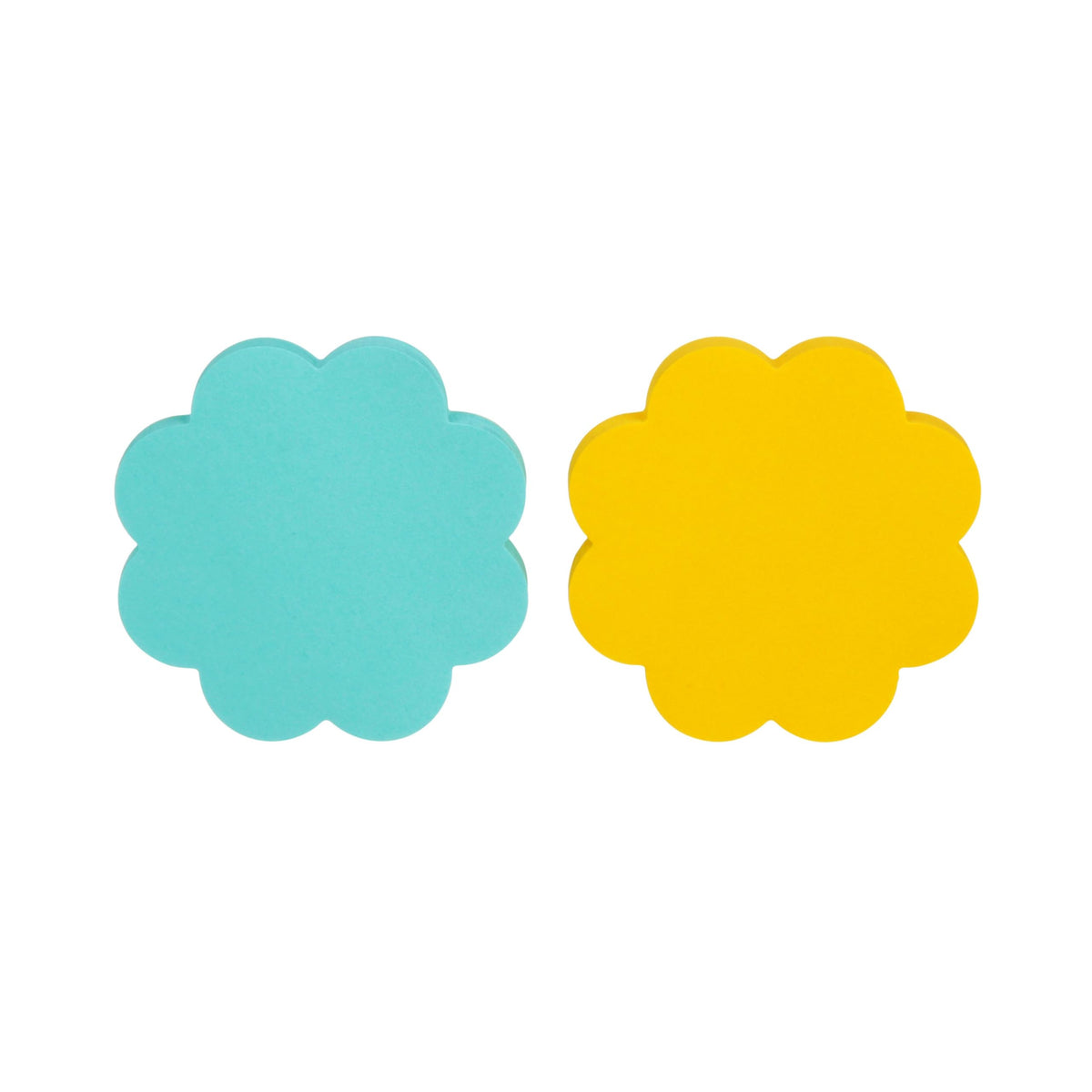 Post-it Notes, Daisy Shape, Assorted Colors, 2.6x2.6 in, 2 Pads, 75 Sheets/Pad (7350-DSY)