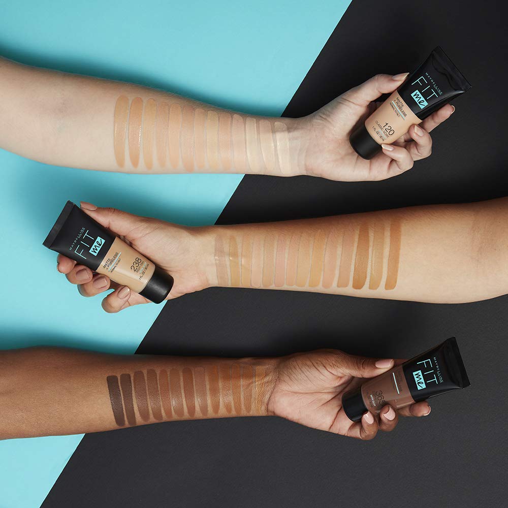Maybelline Fit Me Foundation, Medium Coverage, Blendable With a Matte and Poreless Finish, For Normal to Oily Skin, Shade: 335 Classic Tan, 30ml