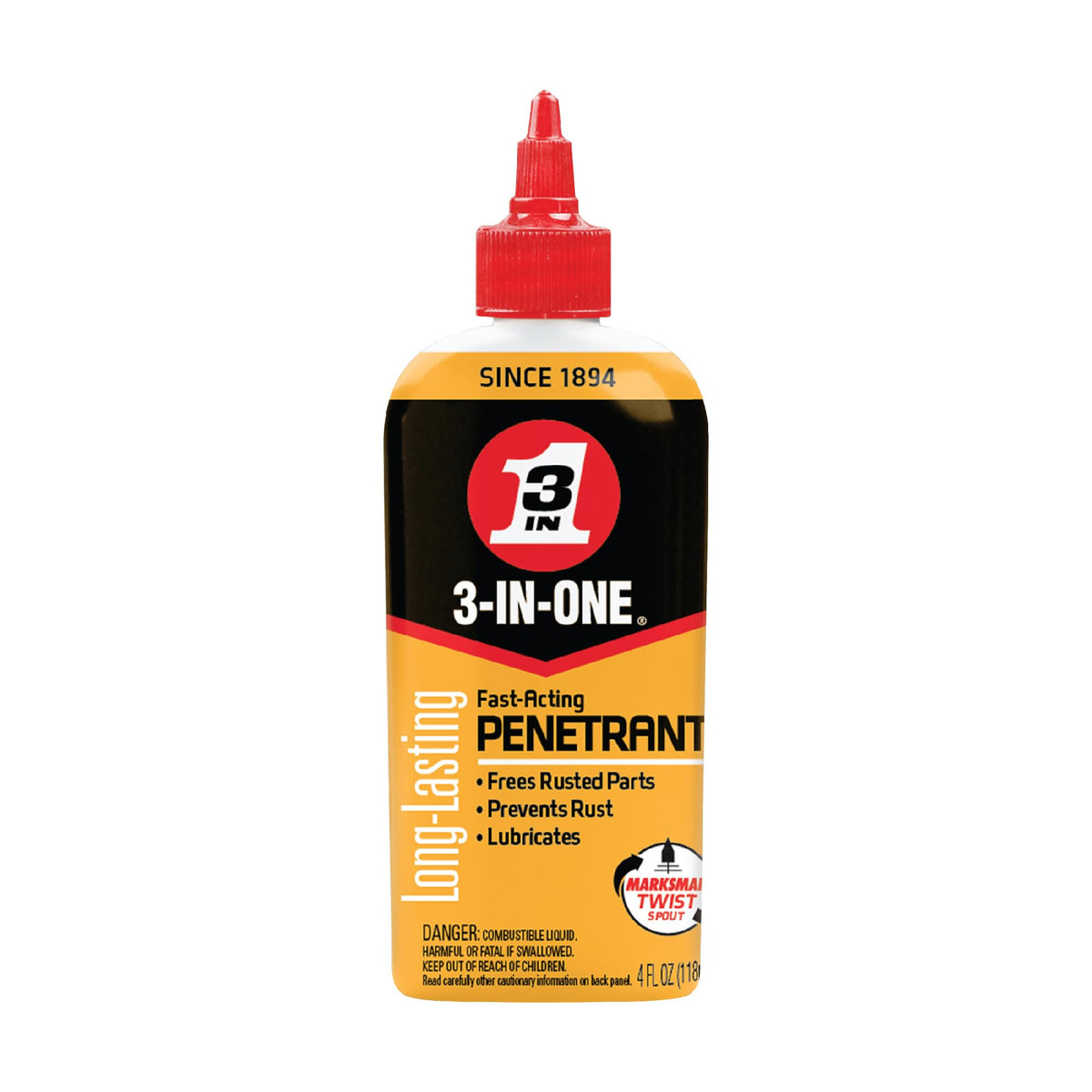 3-IN-ONE Fast-Acting Penetrant Drip Oil, 4 OZ