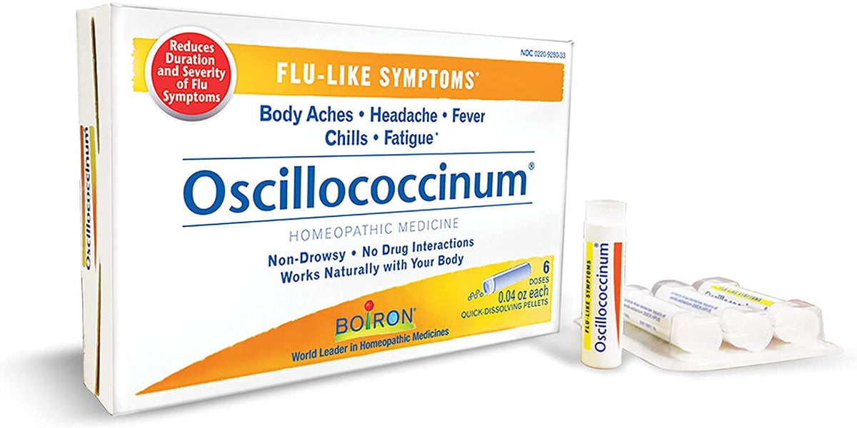 Boiron - Oscillococcinum Quick-Dissolving Pellets for Flu-Like Symptoms - 6 Dose(s)