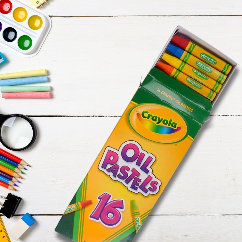 Crayola Oil Pastels, Assorted Colors, 16 Count