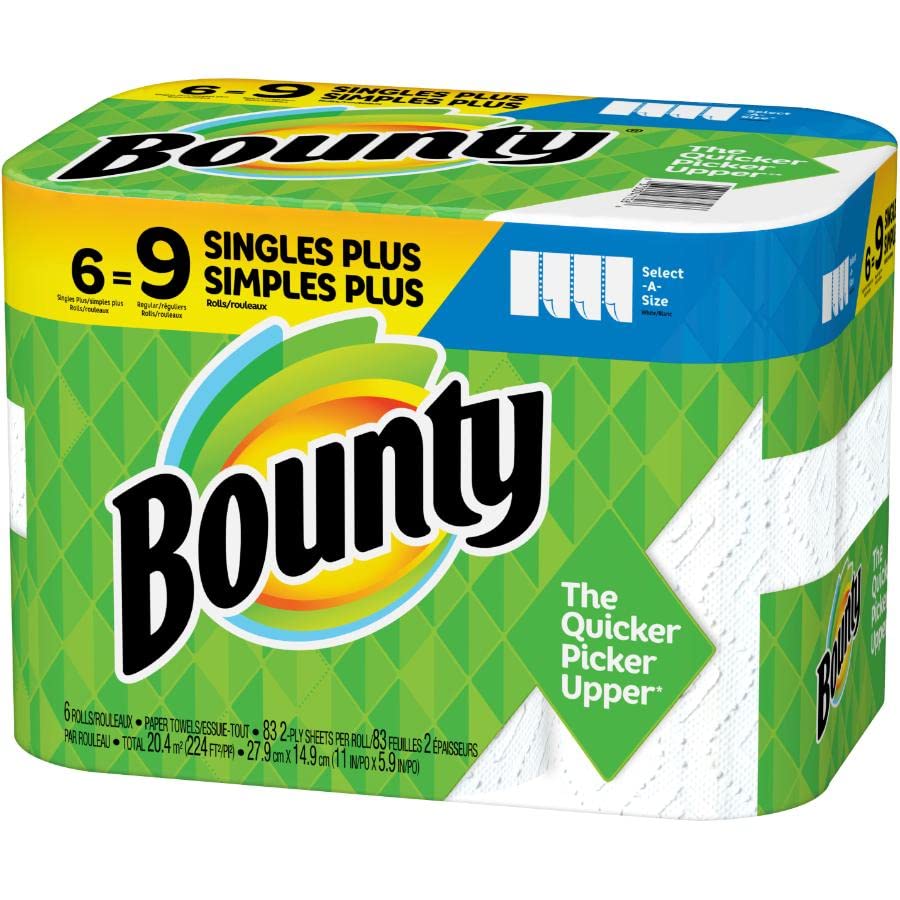 Select-A-Size Regular Paper Towels - White, 2 Ply, 83 Sheets, 6 Rolls