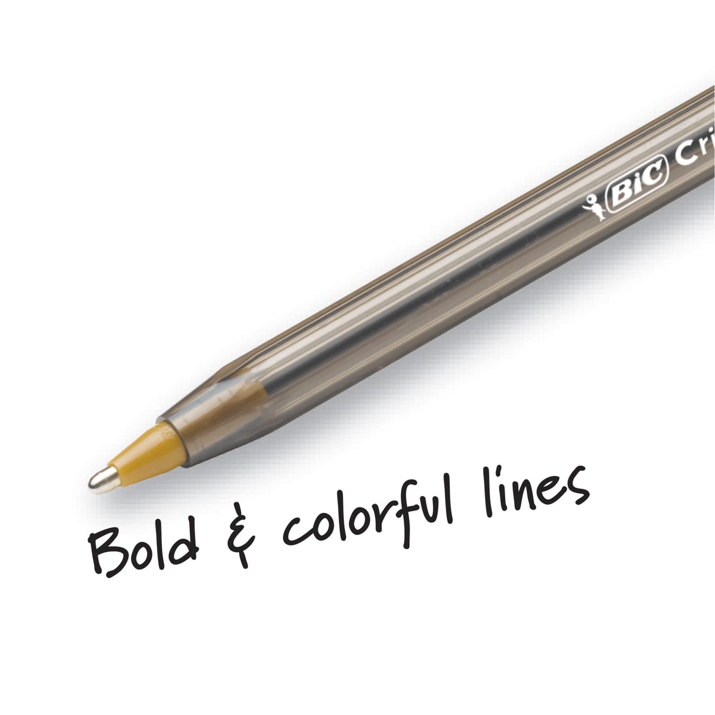 BIC Cristal Xtra Bold Ballpoint Pens, Bold Point (1.6mm) For Vivid And Dramatic Lines, Black Ink, 24-Count Pack, Perfect Ink Pens