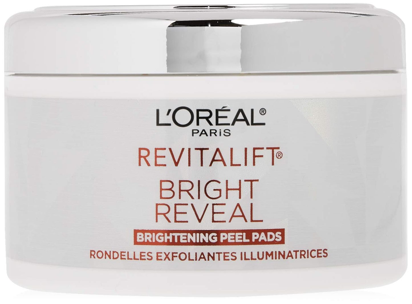 L'OrÃ©al Paris Revitalift Bright Reveal Anti-Aging Exfoliating Peel Pads with Glycolic Acid, Reduce Wrinkles & Brighten Skin, 30 Count (Pack of 1)