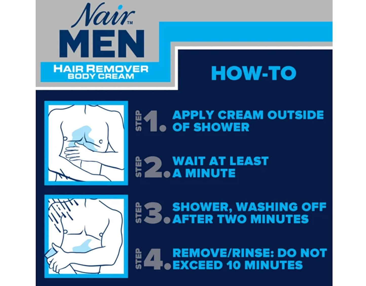 Nair Hair Remover Men Body Cream 368 ml Pump by Nair