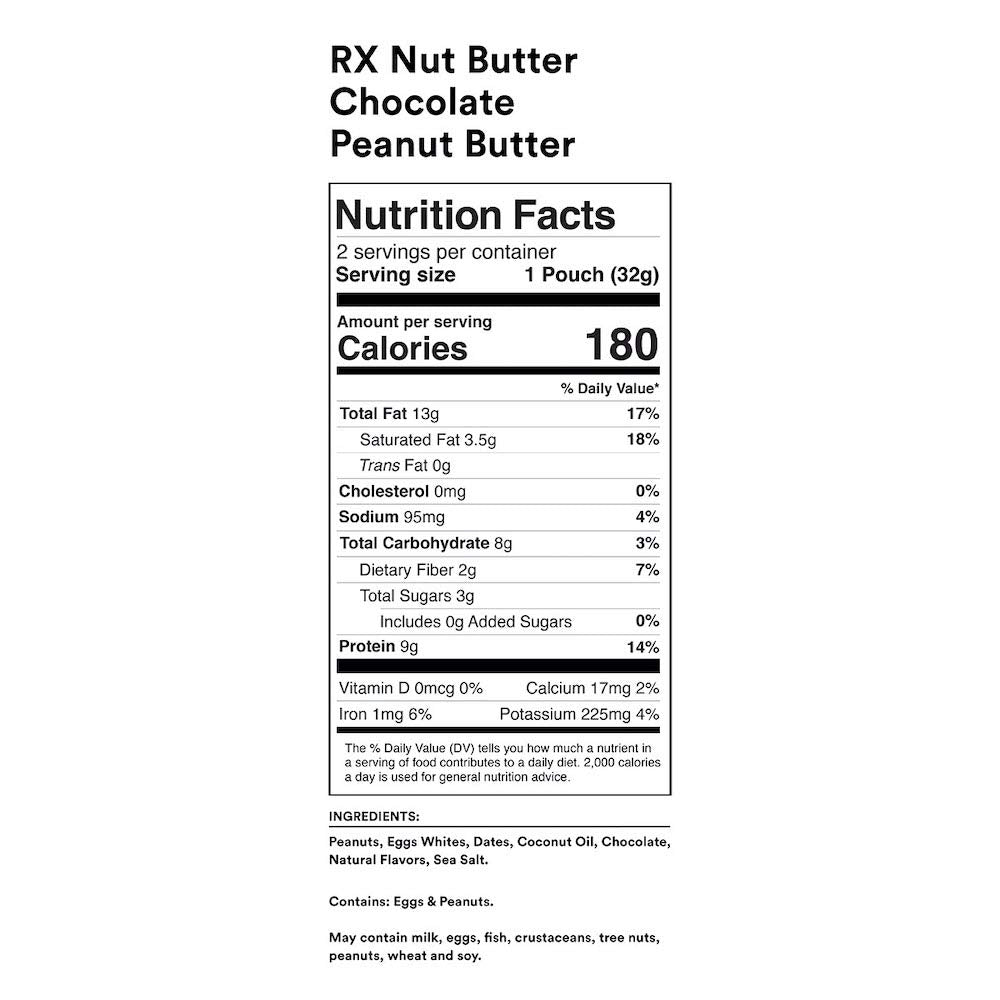 RX Nut Butter, Protein Snack, Lunch Snacks, Variety Pack (60 Packs)
