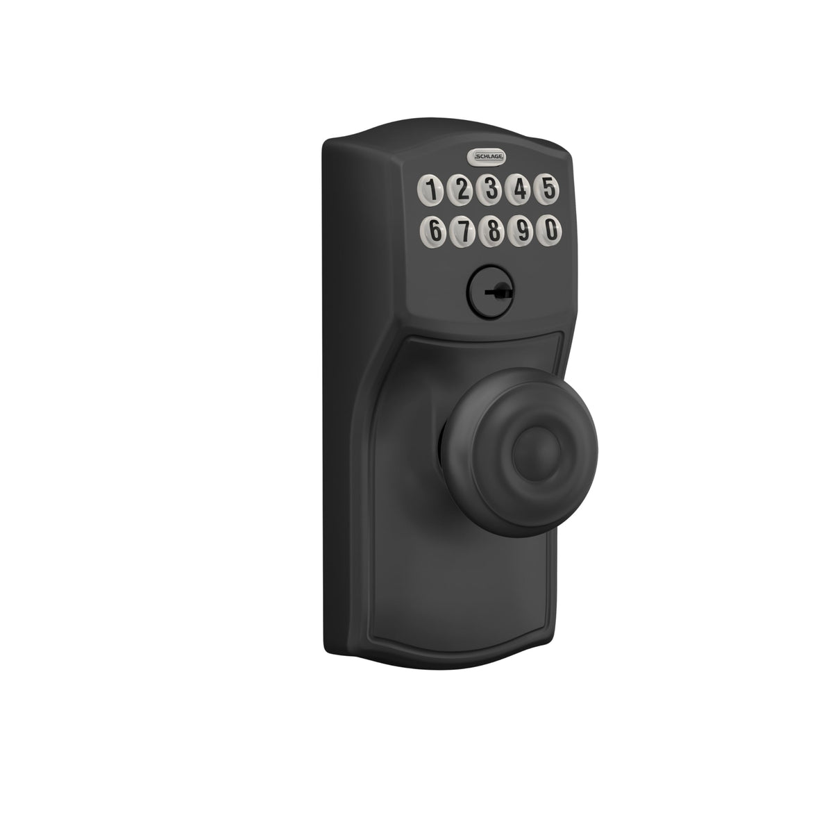 SCHLAGE FE595 CAM 622 GEO Keypad Entry with Flex Electronic Lock, Matte Black