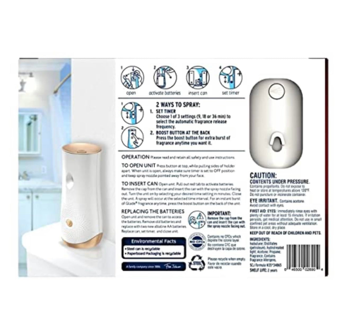Glade Automatic Spray 1+3 Fall Kit (Apple of My Pie) Plus 3 Refills